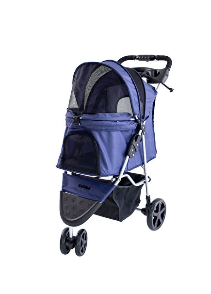 Triboro Blue Cat and Dog Transport Trolley