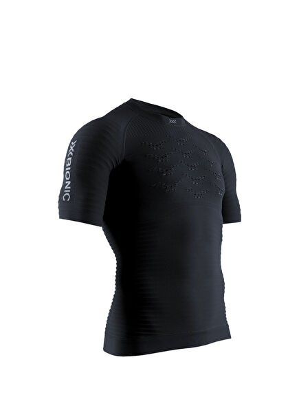 Effektor 4d Running Shirt Sh Sl Siyah Kısa Kollu Erkek  Koşu Tişörtü