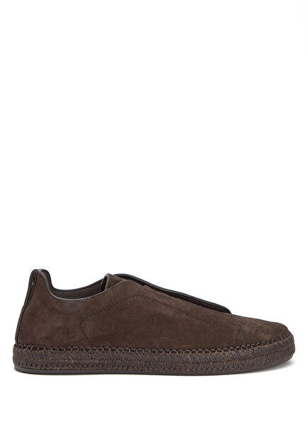 Triple Stitch Kahverengi Erkek Süet Sneaker