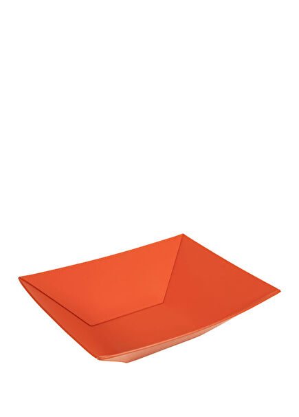 Orange Leather Decorative Plate