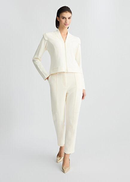 Off-White Cotton Women's Sweatpants