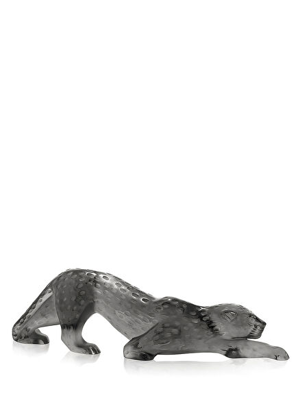 Zeila Panther Large Gri Kristal Obje