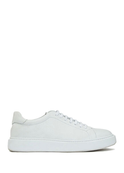 White Club Sole Men's Leather Sneakers