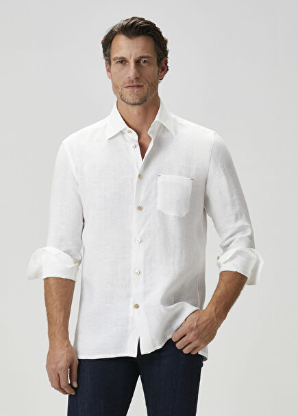 White Linen Shirt