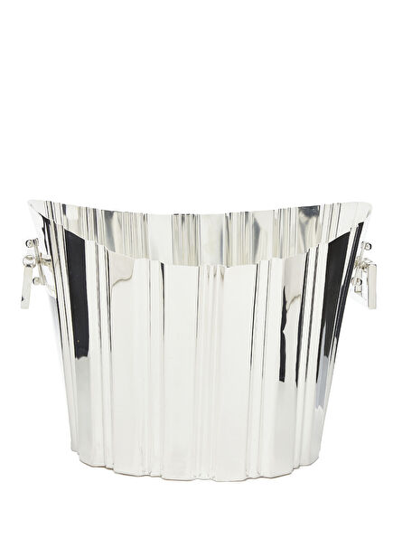 Oval Silver-Plated Ice Bucket