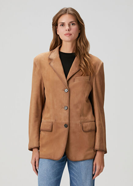 Modena Tan Leather Jacket