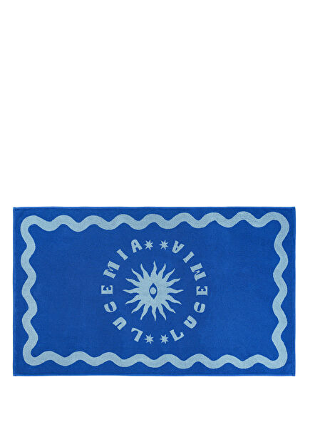 Tabea Blue Cotton Beach Towel 90 x 150 cm