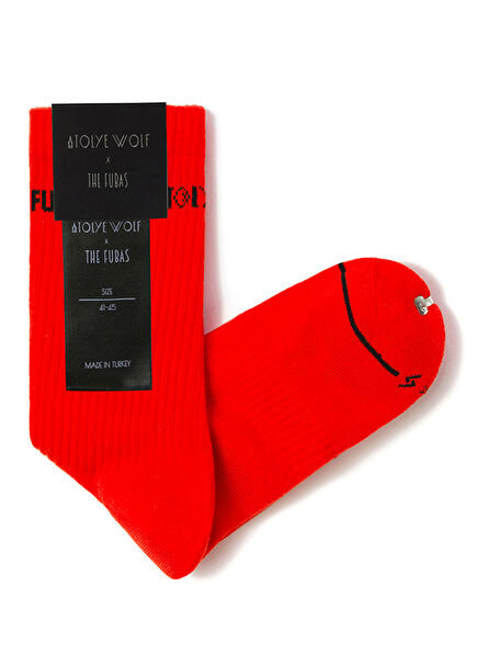 Men's Socks With Red Logo