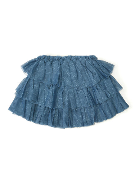 Blue Ruffled Girls Skirt
