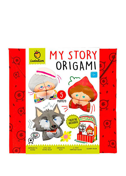 Kırmızı Başlıklı Kız Origamiden Hikayeler Çocuk Yabancı Dil Aktivite Kitabı
