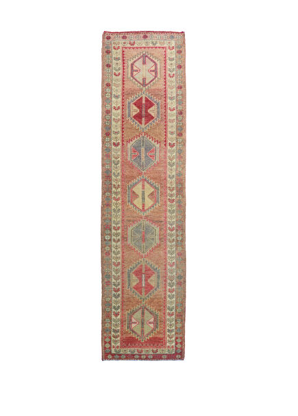 Erak Rustik El Dokuma Yün Herki Yolluk 89x359 cm