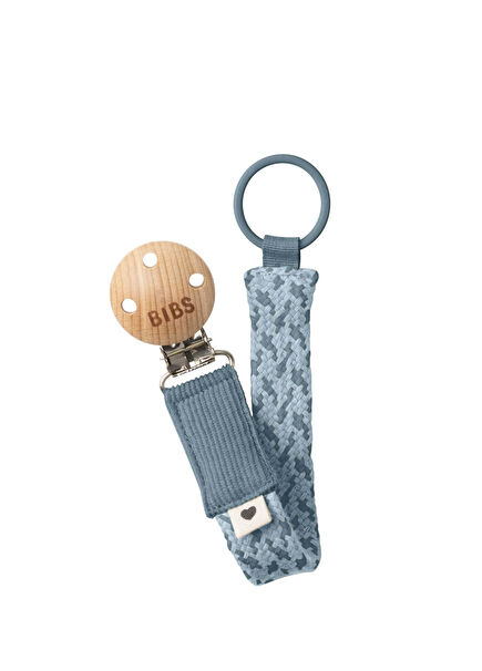 Paci Braid Petrol Baby Blue Pacifier Strap