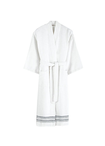 Rin Cotton White Unisex Bathrobe