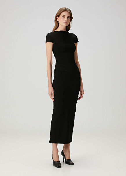 Basile Black Maxi Dress
