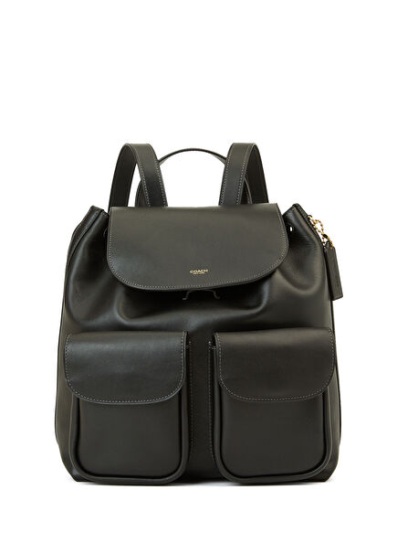 Crosby Siyah Kadın Deri Sırt Çantası