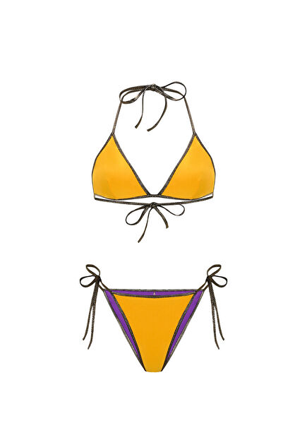 Isla Sarı Mor Kadın Bikini Takımı