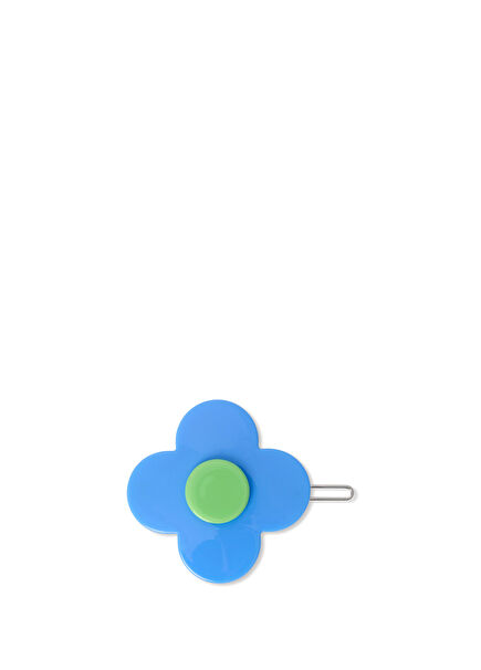 Floral Blue Girl Clip Clip