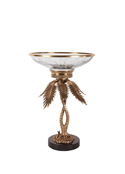 Mermer Tabanlı Dekoratif Sunum Kasesi