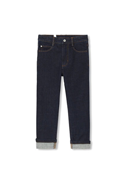 Lacivert Normal Kesim Erkek Çocuk Jean Pantolon