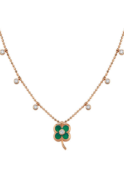 Pırlanta Detaylı Kadın Altın Kolye