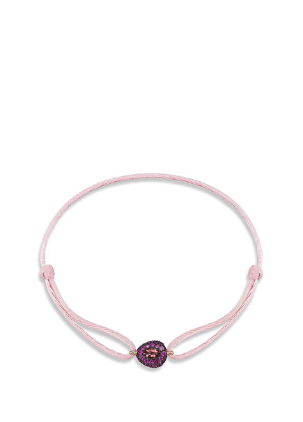 Pave Safir Taşlı Kadın Altın Bileklik