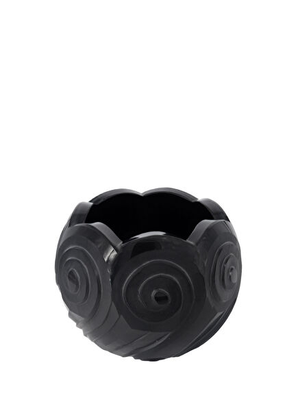 Erlik Black Glass Vase