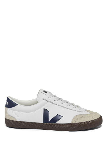 Volley Organic Traced White Men's Leather Sneaker