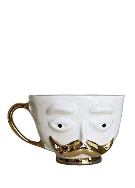 Hulusi Gold Mustache Fincan