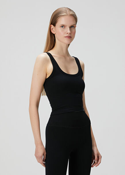 Aura Soft Black Tank Top