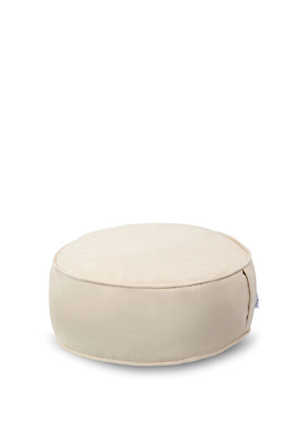 Ekru Karabuğday Dolgulu Zafu Meditasyon Minderi 