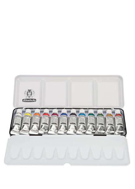 Horadam Gouache Metal Kutulu 12'li Guaj Boya Seti