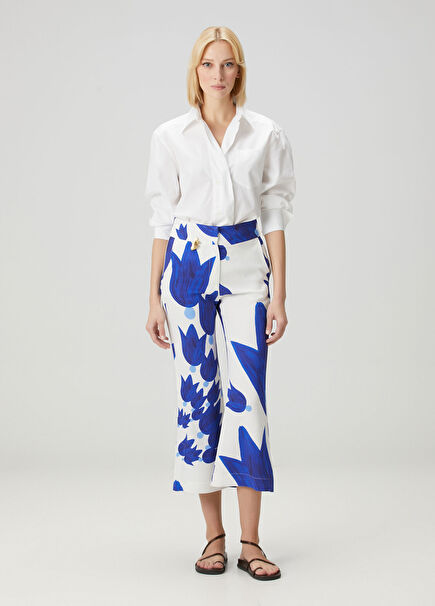 Theano Sabra Blue White Pants
