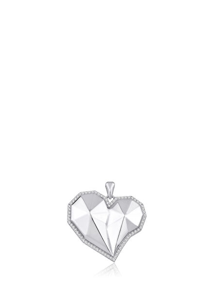 Love 925 Sterling Silver Rhodium Plated Women's Charm