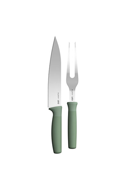 Leo Forest Green 2-Piece Knife Set