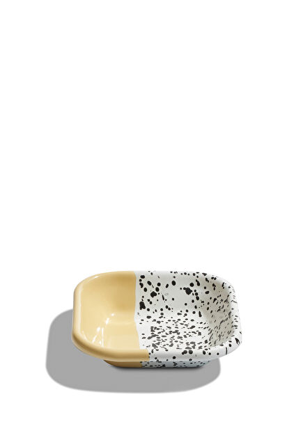 Mind Pop Square Yellow Enamel Appetizer Plate