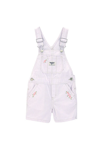 Cotton Little Girls Salopet Shorts