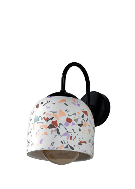 Terrazzo Applique with Metal Detail