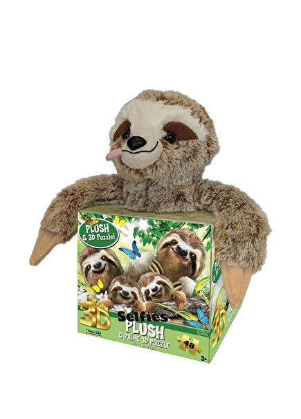 Sloth Plush and Selfie 48-Piece Puzzle 15804