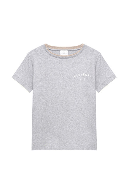 Bej Erkek Çocuk T-shirt