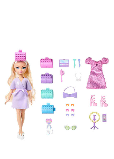 Get Ready with Dream Besties Barbie Malibu Doll & Accessories JGG38
