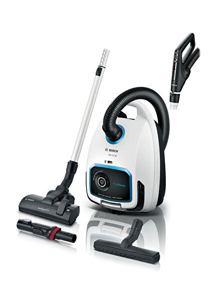 BGB6SIL1 Serie 6 ProSilence White Dust Bag Vacuum Cleaner