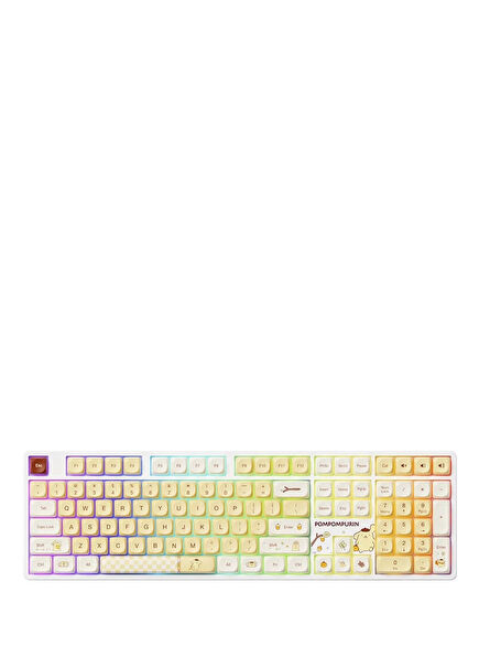 Pompompurin 5108B Plus RGB Kablosuz Hotswap Mekanik Sarı Gaming Klavye