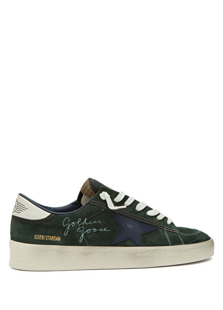 Green Men's Suede Sneakers From Star
