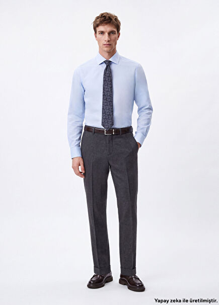Anthracite Cachet Wool Pants