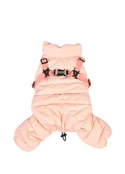 Cotton Touch Pembe Tasmalı Köpek Tulumu