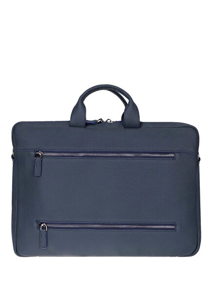 Urban Shell Pro 13-14" Midnight Navy Deri Laptop Macbook Çantası