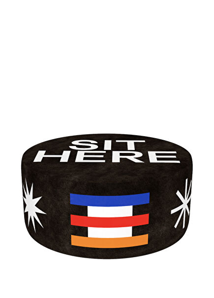 Pouf Oggian Sit Here Siyah Puf