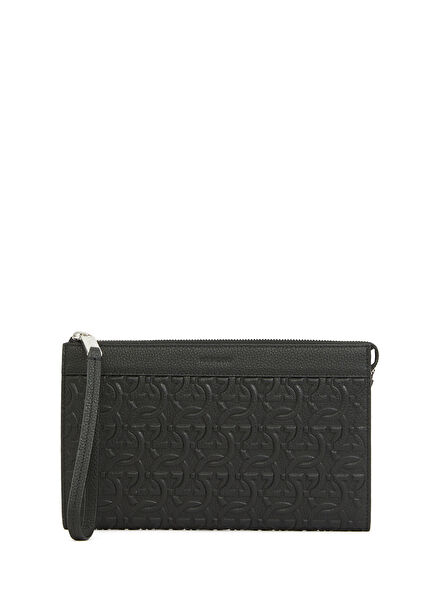 Black Men's Leather Hand Portfolio