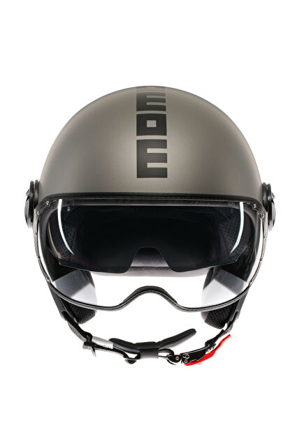 Fgtr Evo Matt Titanium Frost Blk Açık Motosiklet Kaskı