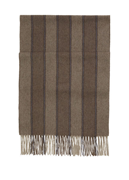 Brown Men's Cashmere Scarf